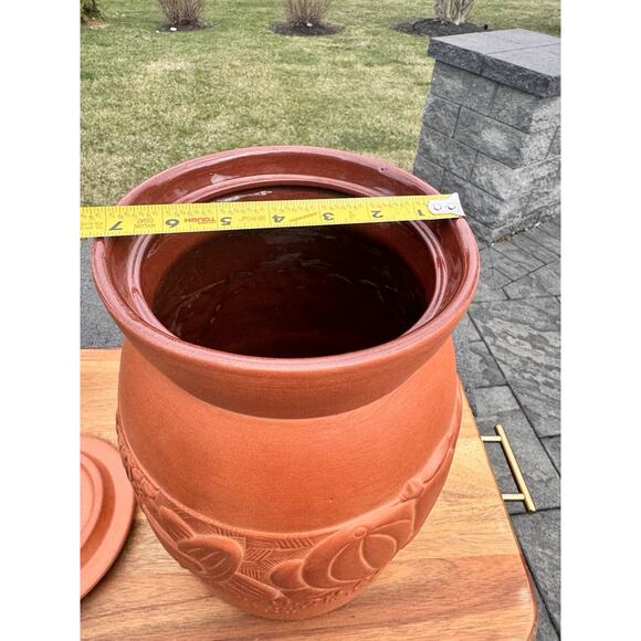 1981 Gourmet Topf Terracotta clay water dispenser Handcrafted 2 Gallon ~USA - Picture 12 of 15